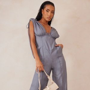 prettylittlethings corset jumpsuit